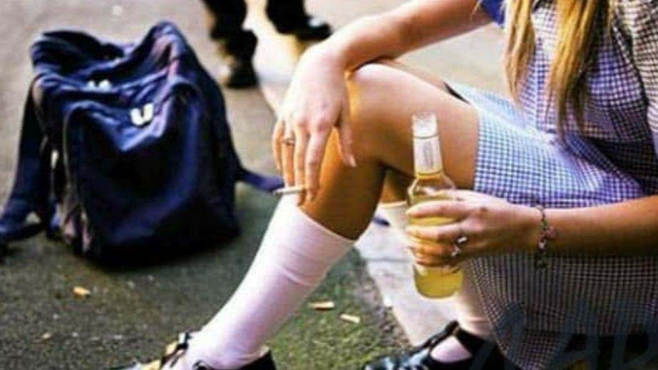 In Kamensk, two schoolgirls were caught drinking beer during a break, leading to a court case.